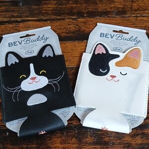 Fred Black and Gray Cat Drink Sleeve